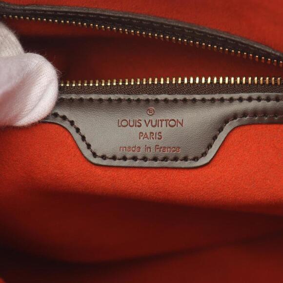 LOUIS VUITTON Authentic Brown Damier Leather Tote Bag - Picture 5 of 9